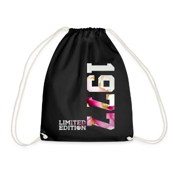 49TH BIRTHDAY 49 YEARS LIMITED EDITION 1977 - Drawstring Bag - black - Front
