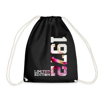 54TH BIRTHDAY 54 YEARS LIMITED EDITION 1972 - Drawstring Bag - black - Front