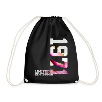 54TH BIRTHDAY 54 YEARS LIMITED EDITION 1971 - Drawstring Bag - black - Front