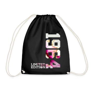 62ND BIRTHDAY 62 YEARS LIMITED EDITION 1964 - Drawstring Bag - black - Front