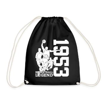 BASKETBALL LEGEND 1953 BASKETBALL 73RD BIRTHDAY - Drawstring Bag - black - Front