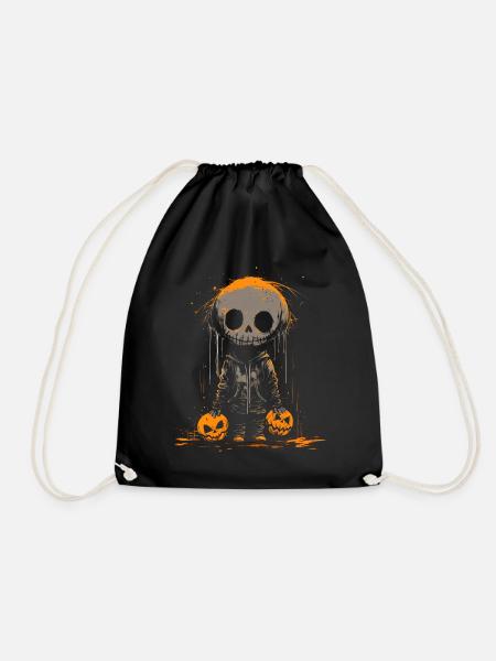 Let's Get Smashed Pumpkin - Drawstring Bag - black