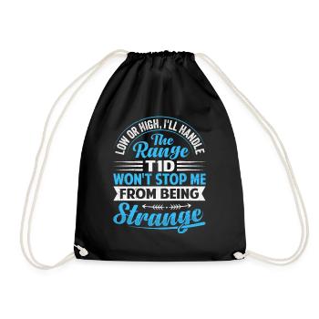 T1d Diabetes - I Handle The Range - Turnbeutel - Schwarz - Vorne
