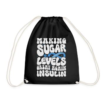 Rendre le taux de sucre dans le sang à nouveau excellent - Sac de sport léger - noir - Devant