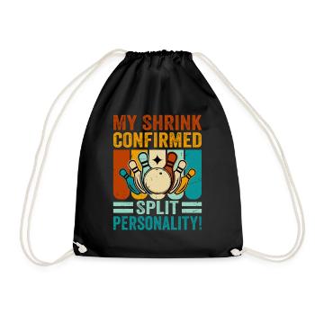 Mon thérapeute a raison Dédoublement de la personnalité - Sac de sport léger - noir - Devant