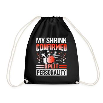 Bowler - My Shrink Confirmed - Split Personality - Turnbeutel - Schwarz - Vorne