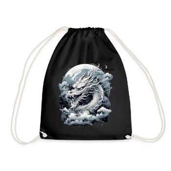 Mondlicht Mythos Drache - Turnbeutel - Schwarz - Vorne