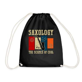 SAXOLOGIE - La science du cool - Sac de sport léger - noir - Devant