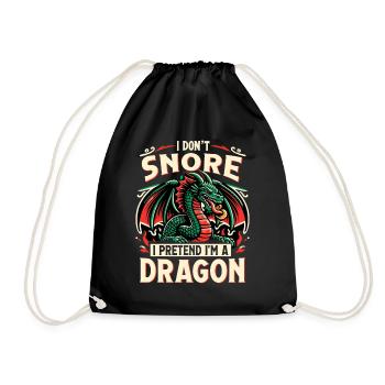 Dragon Whisperer - Je ne ronfle pas - Sac de sport léger - noir - Devant