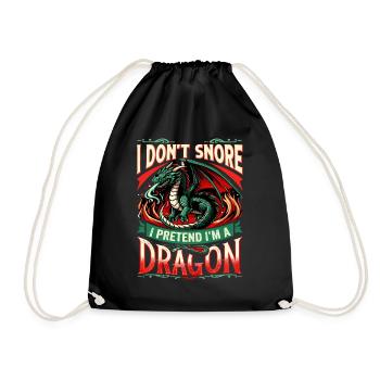 Dragon Whisperer - Je ne ronfle pas - Sac de sport léger - noir - Devant