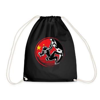 China Climber - Women's Boulderer Climbing - Drawstring Bag - black - Front