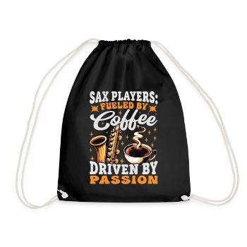 Saxophones Marching Band Coffee Lover Apparel - Sac de sport léger - noir - Devant