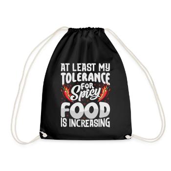 Spicy Chili Chef Foodie Culinary Expert Apparel - Drawstring Bag - black - Front