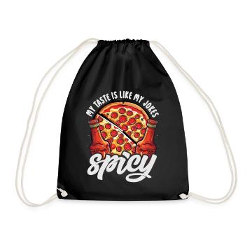 Red Hot Chili Sauce Épicé Amateur de Nourriture Pizza Robe - Sac de sport léger - noir - Devant