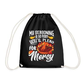 Culinary Expert Chef Foodie Spicy Chili Apparel - Drawstring Bag - black - Front