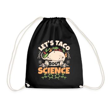 Enseignant, Étudiant, Drôle, Blague, Let’s Taco, Bout Science - Sac de sport léger - noir - Devant