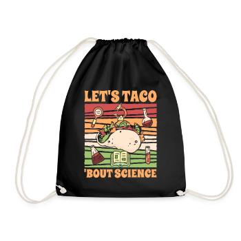 Professeur de chimie étudiant blague Let’s Taco Bout Science - Sac de sport léger - noir - Devant
