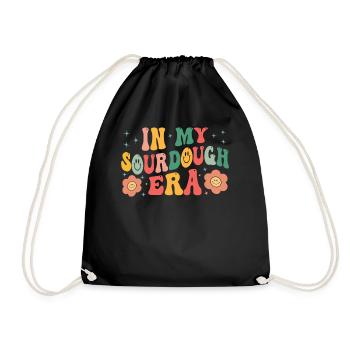 Sourdough Whisperer Bakery Bakers Retro Outfit - Turnbeutel - Schwarz - Vorne