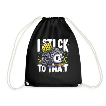 Tenue de joueur de pickleball Hedgehog Lover - Sac de sport léger - noir - Devant