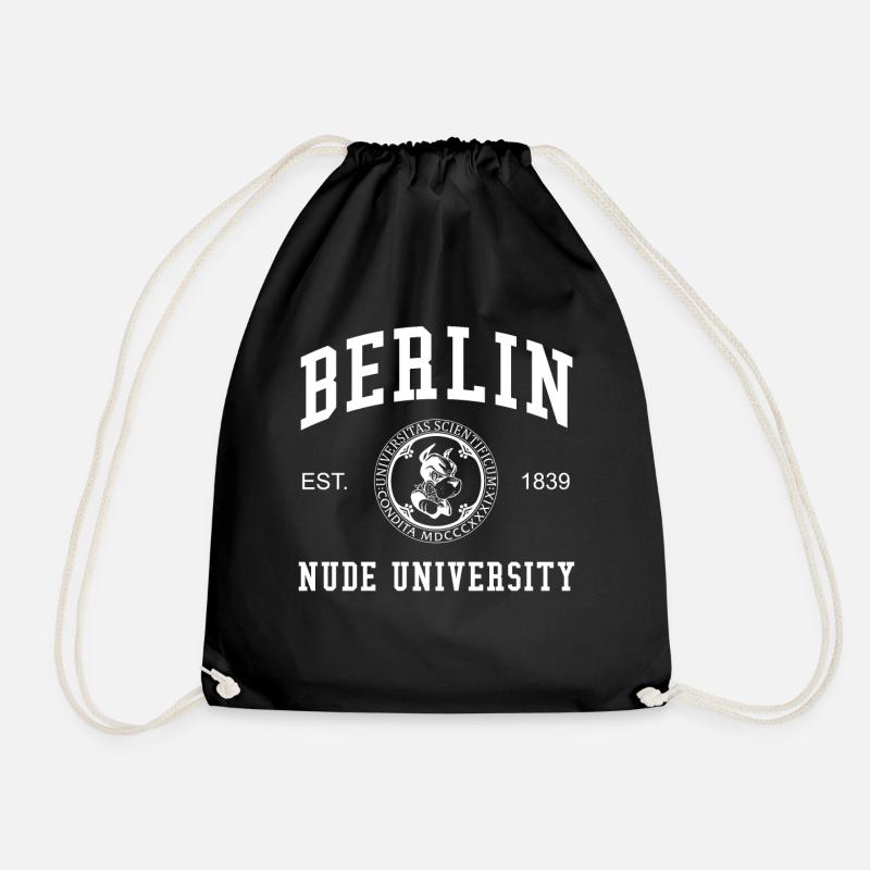 Berlin Nude University Universität Hochschule Uni - Turnbeutel - Schwarz