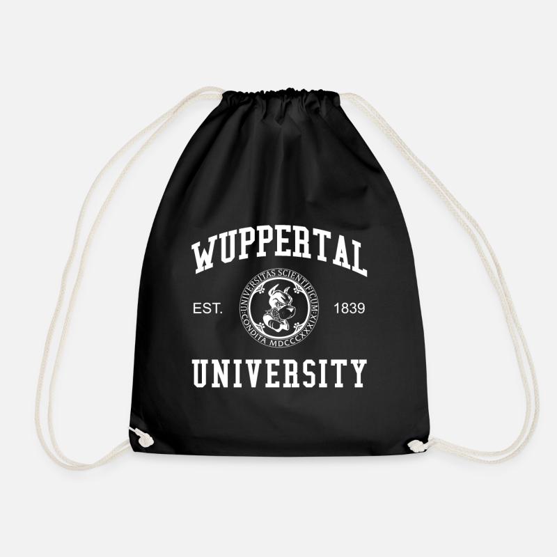 Wuppertal University Universität Hochschule Uni - Turnbeutel - Schwarz