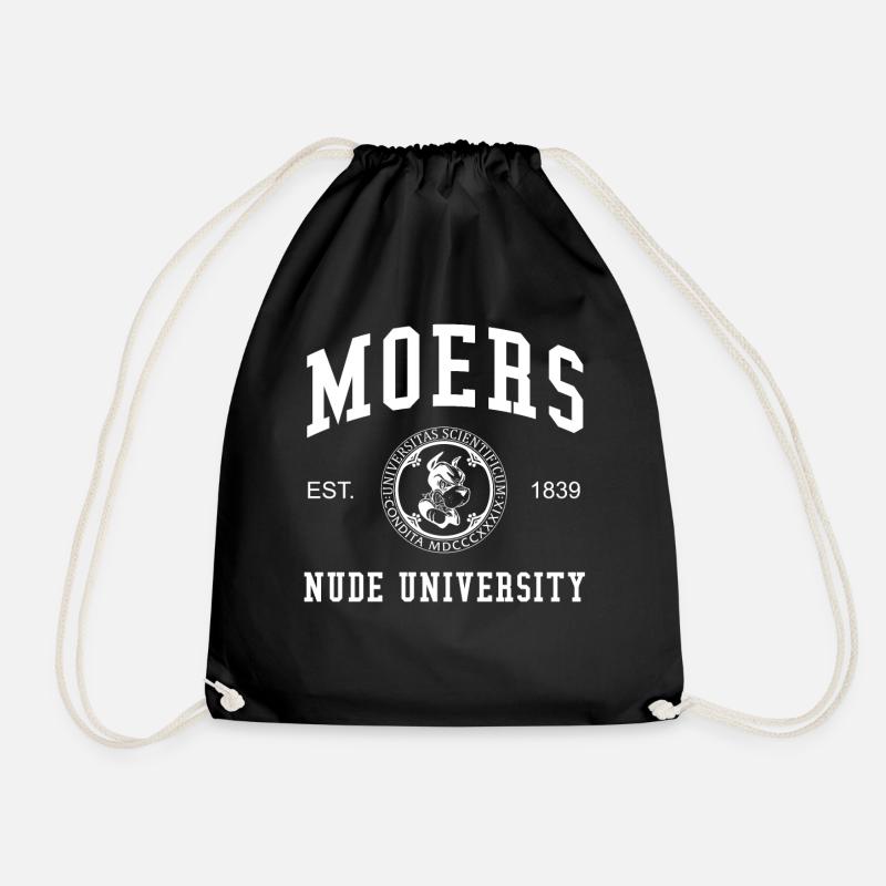 Moers Nude University Universität Hochschule Uni - Turnbeutel - Schwarz