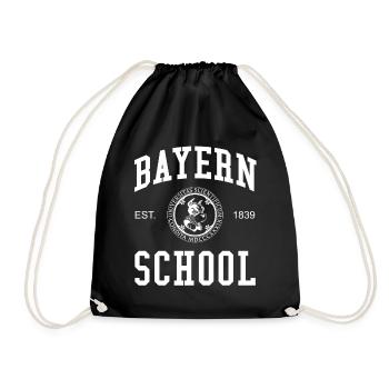 Bayern School Hochschule University Schule Uni - Drawstring Bag - black - Front