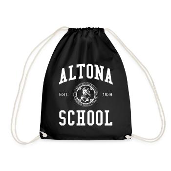 Hamburg Altona School Hochschule University Schule - Drawstring Bag - black - Front