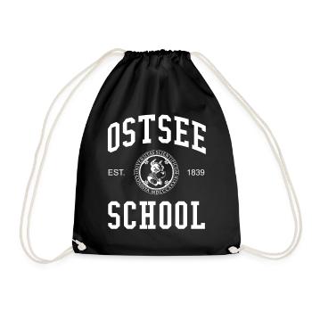Ostsee School Hochschule University Schule Uni - Drawstring Bag - black - Front