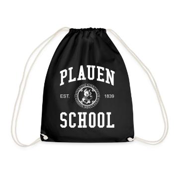 Plauen School Hochschule University Schule Uni - Drawstring Bag - black - Front