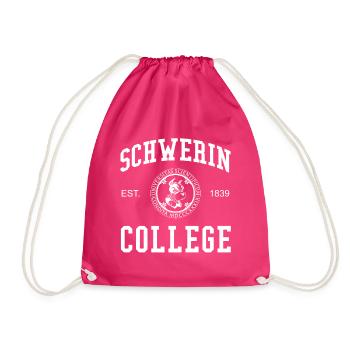Schwerin College University Universität Hochschule - Turnbeutel - Fuchsia - Vorne