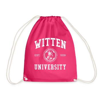 Witten University University University of Applied Sciences - Drawstring Bag - fuchsia - Front