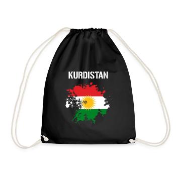 Drapeau du Kurdistan,Kurdistan,Syrie,Irak,Iran,Drapeau - Sac de sport léger - noir - Devant