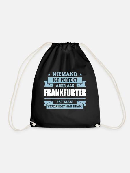 Funshirt Frankfurter - Turnbeutel - Schwarz