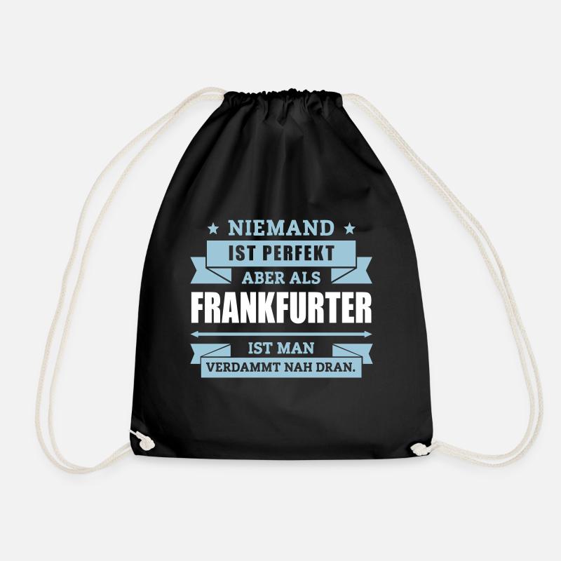 Funshirt Frankfurter - Turnbeutel - Schwarz