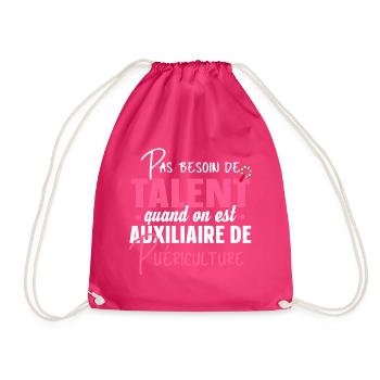 Auxiliaire de puériculture Puéricultrice Métier - Sac de sport léger - fuchsia - Devant