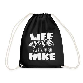 La vie est un beau cadeau de randonnée - Sac de sport léger - noir - Devant