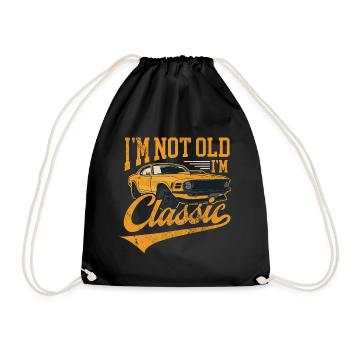 I'm not old Iam classic - Turnbeutel - Schwarz - Vorne