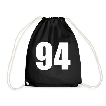 94 - Drawstring Bag - black - Front