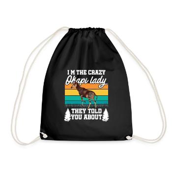 Nature d'okapi à l'état pur - Sac de sport léger - noir - Devant