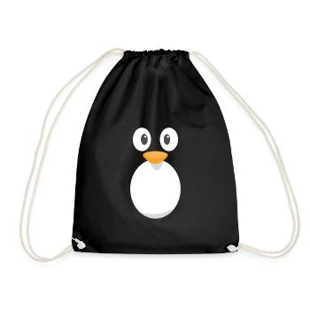 Costume de pingouin costume d'animal mignon pour les enfants - Sac de sport léger - noir - Devant