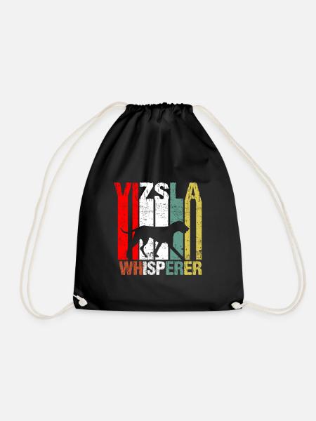 Ungarischer Magyar Vizsla Whisperer Retro Vintage - Turnbeutel - Schwarz