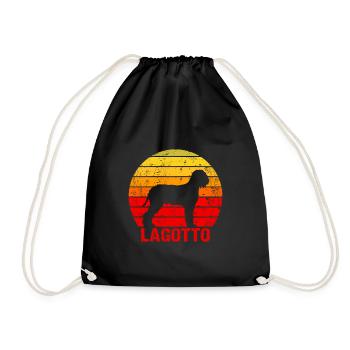 Lagotto Romagnolo dog Sonne Unriss - Drawstring Bag - black - Front