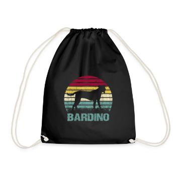 Bardino Majorero Bandes de silhouette de style rétro - Sac de sport léger - noir - Devant