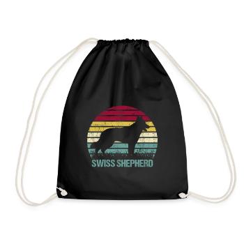 Berger suisse Retro Vintage Silhouette - Sac de sport léger - noir - Devant