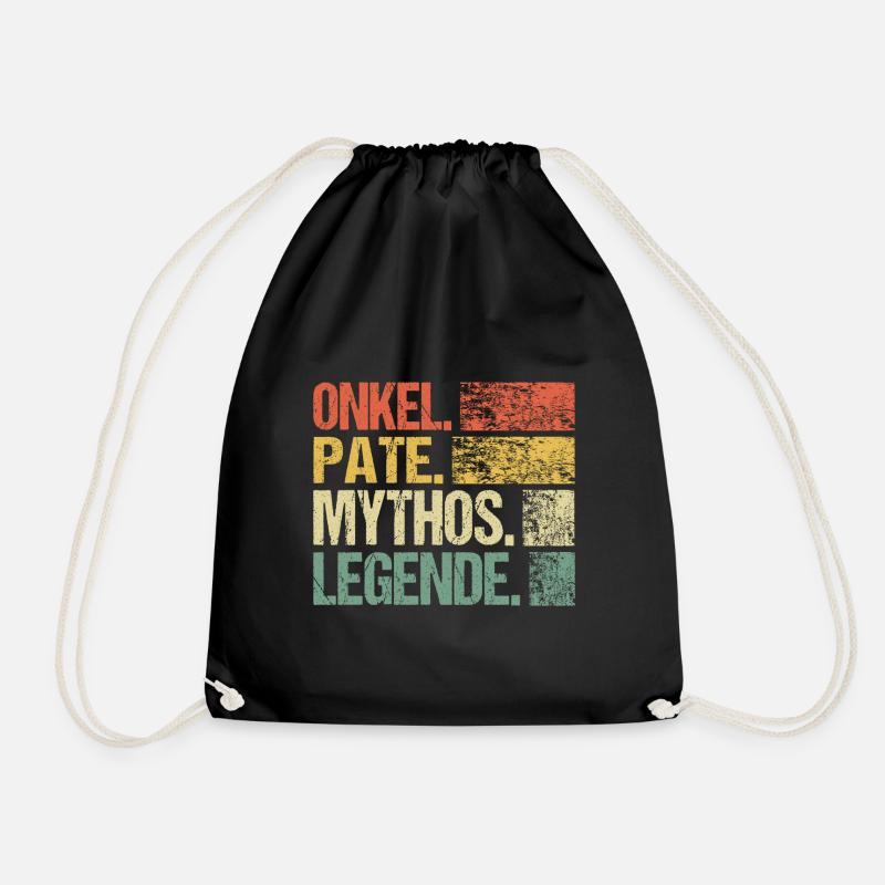 Onkel Pate Mytho Legende - Turnbeutel - Schwarz