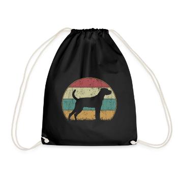 Parson Russell Terrier Retro Vintage - Sac de sport léger - noir - Devant