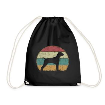 Magyar Vizsla Dog Vintage - Turnbeutel - Schwarz - Vorne