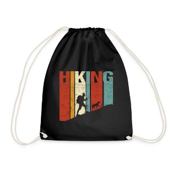 Randonner avec le chien Hiking - Sac de sport léger - noir - Devant