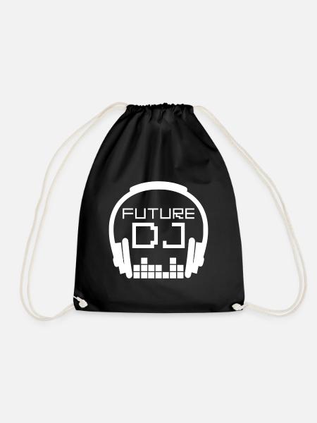 Future DJ Disc Jockey Baby Boys Kids - Drawstring Bag - black